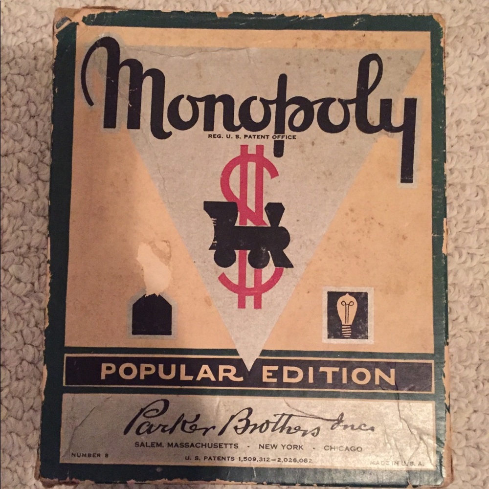 Monopoly Vintage item, no board not complete